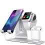 Bestand 3u1 postolje u stanici za iPhone / Apple Watch / AirPods - srebrna