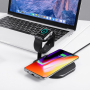 Docking i bežična stanica za punjenje za iPhone / Apple Watch - crna
