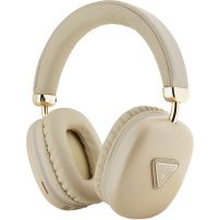 Guess Saffiano Triangle Logo bežične slušalice - zlatne