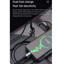 TOTUDESIGN set auto punjača s USB-A priključkom i Lightning kabela - 20W - 1,2 m - tamno siva