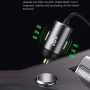 TOTUDESIGN set auto punjača s USB-A priključkom i Lightning kabela - 20W - 1,2 m - tamno siva
