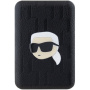 Karl Lagerfeld Reljefni Karl Head power bank MagSafe s USB-C priključkom - 5.000 mAh - crni