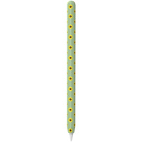 AhaStyle silikonska maska sa uzorkom suncokreta za Apple Pencil 2. generacije / Pro - zelena