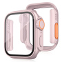 Futrola u stilu Watch Ultra s kaljenim staklom za Apple Watch 42mm (Series 10 / 11) - ružičasta
