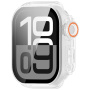 Futrola u stilu Watch Ultra s kaljenim staklom za Apple Watch 42mm (Series 10 / 11) - mliječna
