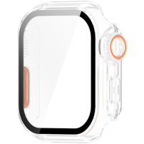 Futrola u stilu Watch Ultra s kaljenim staklom za Apple Watch 42mm (Series 10 / 11) - mliječna