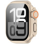 Futrola u stilu Watch Ultra s kaljenim staklom za Apple Watch 42mm (Series 10 / 11) - zlatna