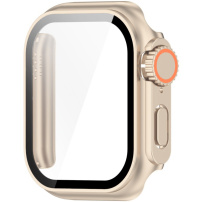 Futrola u stilu Watch Ultra s kaljenim staklom za Apple Watch 42mm (Series 10 / 11) - zlatna