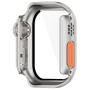 Futrola u stilu Watch Ultra s kaljenim staklom za Apple Watch 42mm (Series 10 / 11) - srebrna