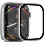 Rurihai kaljeno staklo s plastičnim okvirom za Apple Watch 40mm - srebrno
