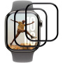 Kaljeno staklo s crnim okvirom za Apple Watch 46mm - 2 kom