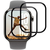 Kaljeno staklo s crnim okvirom za Apple Watch 46mm - 2 kom
