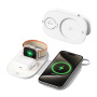 T5 3-u-1 bežični MagSafe punjač za iPhone / Apple Watch / AirPods - 15W - bijeli