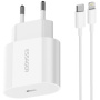 ESSAGER ES-CD30 set adaptera s USB-C priključkom i USB-C na Lightning kabel - 20W - 1 m - bijeli