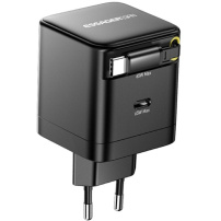 ESSAGER G652CE set adaptera s USB-C priključkom i uvlačivog USB-C kabela - 65W - crna