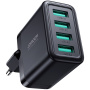 JOYROOM JR-TCN03 adapter za punjenje s 4x USB-A priključka - 24W - crni