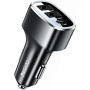 Yesido Y47 auto punjač s USB-C / 2x USB-A priključcima - 49W - crni