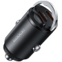 Toocki TQ-CC34B mini auto punjač s 2x USB-C priključka - 45W - crni