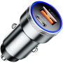 ESSAGER ES-CC11 auto punjač s USB-C / USB-A priključcima - 54W - siva