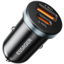 ESSAGER ES-CC12 auto punjač s USB-C / USB-A priključcima - 30W - crni