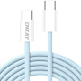 ENKAY pleteni kabel za punjenje i prijenos podataka - USB-C na USB-C - 2 m - plavi