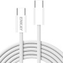 ENKAY pleteni kabel za punjenje i prijenos podataka - USB-C na USB-C - 2 m - bijeli
