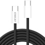 ENKAY pleteni kabel za punjenje i prijenos podataka - USB-C na USB-C - 2 m - crni