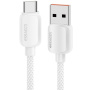 ESSAGER ES-X46 pleteni kabel za punjenje i prijenos podataka - USB-A na USB-C - 1 m - srebrni