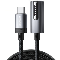 ESSAGER ES-X69 pleteni kabel za punjenje - USB-C na MagSafe 3 za MacBook - 1 m - tamno sivi