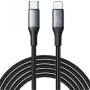 JOYROOM S-A28 pleteni kabel za punjenje i prijenos podataka - USB-C na Lightning - 2 m - crni