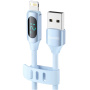 Toocki TQ-X55 kabel za punjenje i prijenos podataka - USB-A na Lightning - 1 m - plavi