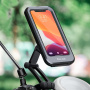 WEST BIKING univerzalna magnetska vodootporna torbica s držačem za bicikl i motor na upravljaču za iPhone - crna