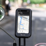 WEST BIKING univerzalna magnetska vodootporna torbica s držačem za bicikl i motor na upravljaču za iPhone - crna