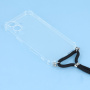 Prozirna maska s vezicom za iPhone 17 - crna