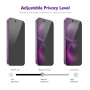 ENKAY kaljeno 2.5D Anti-Spy staklo s crnim okvirom za iPhone Air