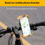 Z012 držač za bicikl i motor na upravljaču za iPhone - zeleno-bijeli