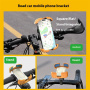 Z012 držač za bicikl i motor na upravljaču za iPhone - zeleno-bijeli