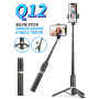 Q12 Bluetooth selfie štap s tripodom za iPhone - bijeli