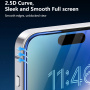 JOYROOM kaljeno 2.5D Anti-Spy staklo s crnim okvirom za iPhone 17 Pro