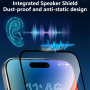 JOYROOM kaljeno 2.5D Anti-Spy staklo s crnim okvirom za iPhone 17 Pro