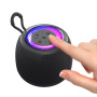 USAMS YX014 bežični Bluetooth zvučnik s pozadinskim osvjetljenjem - crni