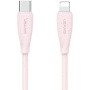 USAMS US-SJ717 kabel za punjenje i prijenos podataka - USB-C na Lightning - 1 m - ružičasti