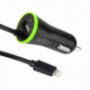 HAWEEL punjač za automobil (2.1) lightning / 8pin konektor - 1.2m crna