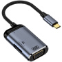 3u1 video i reduktor za punjenje - HDMI / VGA / USB-C na USB-C - tamno siva