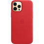 Originalne Apple kožno kućište s MagSafeom za iPhone 12 Pro Max - crveno