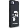 Karl Lagerfeld 3D Rubber Karl and Choupette maskica za iPhone 16e / 17e - crna