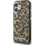 Karl Lagerfeld IML Leopard maska s MagSafe za iPhone 16 - smeđa