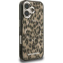 Karl Lagerfeld IML Leopard maska s MagSafe za iPhone 16 - smeđa
