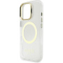 Guess IML Gold Outline maska s preklopnim stalkom i MagSafe za iPhone 16 Pro - prozirna