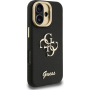 Guess Grained 4G Logo maska s preklopnim stalkom za iPhone 16 - crna